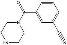 3-(piperazin-1-ylcarbonyl)benzonitrile Structure