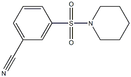 3-(piperidin-1-ylsulfonyl)benzonitrile Structure