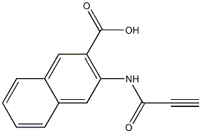 3-(propioloylamino)-2-naphthoic acid Structure