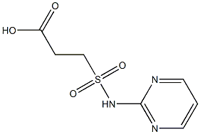 3-(pyrimidin-2-ylsulfamoyl)propanoic acid Structure