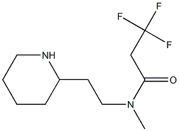 3,3,3-trifluoro-N-methyl-N-[2-(piperidin-2-yl)ethyl]propanamide Structure