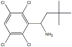 3,3-dimethyl-1-(2,3,5,6-tetrachlorophenyl)butan-1-amine 구조식 이미지
