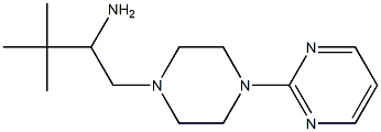 3,3-dimethyl-1-[4-(pyrimidin-2-yl)piperazin-1-yl]butan-2-amine 구조식 이미지