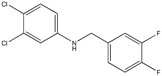 3,4-dichloro-N-[(3,4-difluorophenyl)methyl]aniline Structure