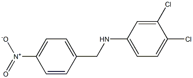 3,4-dichloro-N-[(4-nitrophenyl)methyl]aniline Structure