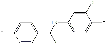 3,4-dichloro-N-[1-(4-fluorophenyl)ethyl]aniline 구조식 이미지