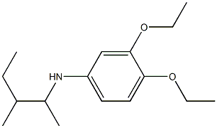 3,4-diethoxy-N-(3-methylpentan-2-yl)aniline Structure