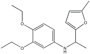 3,4-diethoxy-N-[1-(5-methylfuran-2-yl)ethyl]aniline 구조식 이미지