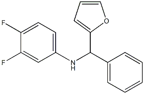 3,4-difluoro-N-[furan-2-yl(phenyl)methyl]aniline 구조식 이미지