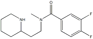 3,4-difluoro-N-methyl-N-[2-(piperidin-2-yl)ethyl]benzamide Structure