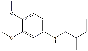 3,4-dimethoxy-N-(2-methylbutyl)aniline Structure