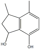 3,4-dimethyl-2,3-dihydro-1H-indene-1,7-diol 구조식 이미지