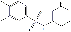 3,4-dimethyl-N-(piperidin-3-yl)benzene-1-sulfonamide 구조식 이미지