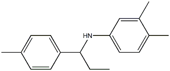 3,4-dimethyl-N-[1-(4-methylphenyl)propyl]aniline 구조식 이미지