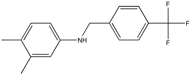 3,4-dimethyl-N-{[4-(trifluoromethyl)phenyl]methyl}aniline Structure