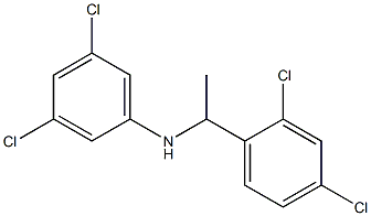 3,5-dichloro-N-[1-(2,4-dichlorophenyl)ethyl]aniline 구조식 이미지