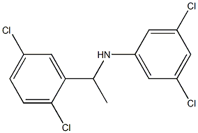 3,5-dichloro-N-[1-(2,5-dichlorophenyl)ethyl]aniline 구조식 이미지