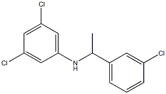 3,5-dichloro-N-[1-(3-chlorophenyl)ethyl]aniline Structure