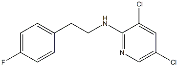 3,5-dichloro-N-[2-(4-fluorophenyl)ethyl]pyridin-2-amine Structure