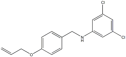 3,5-dichloro-N-{[4-(prop-2-en-1-yloxy)phenyl]methyl}aniline Structure