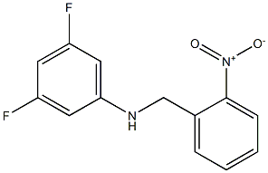 3,5-difluoro-N-[(2-nitrophenyl)methyl]aniline Structure