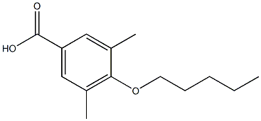 3,5-dimethyl-4-(pentyloxy)benzoic acid 구조식 이미지