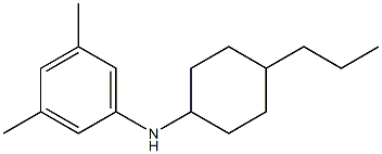 3,5-dimethyl-N-(4-propylcyclohexyl)aniline 구조식 이미지