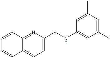 3,5-dimethyl-N-(quinolin-2-ylmethyl)aniline Structure