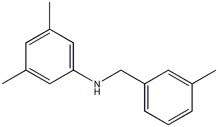3,5-dimethyl-N-[(3-methylphenyl)methyl]aniline Structure