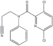 3,6-dichloro-N-(2-cyanoethyl)-N-phenylpyridine-2-carboxamide 구조식 이미지