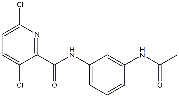 3,6-dichloro-N-(3-acetamidophenyl)pyridine-2-carboxamide Structure