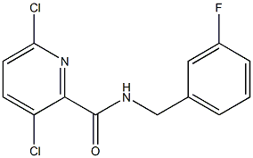 3,6-dichloro-N-[(3-fluorophenyl)methyl]pyridine-2-carboxamide Structure