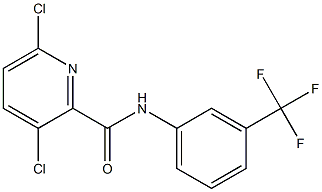 3,6-dichloro-N-[3-(trifluoromethyl)phenyl]pyridine-2-carboxamide 구조식 이미지