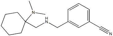 3-[({[1-(dimethylamino)cyclohexyl]methyl}amino)methyl]benzonitrile 구조식 이미지