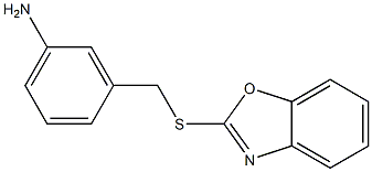 3-[(1,3-benzoxazol-2-ylsulfanyl)methyl]aniline 구조식 이미지