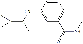 3-[(1-cyclopropylethyl)amino]-N-methylbenzamide 구조식 이미지
