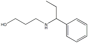 3-[(1-phenylpropyl)amino]propan-1-ol 구조식 이미지