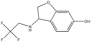 3-[(2,2,2-trifluoroethyl)amino]-2,3-dihydro-1-benzofuran-6-ol Structure
