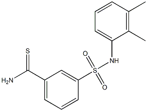 3-[(2,3-dimethylphenyl)sulfamoyl]benzene-1-carbothioamide 구조식 이미지