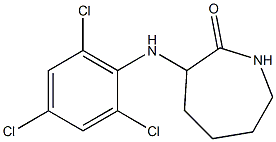 3-[(2,4,6-trichlorophenyl)amino]azepan-2-one 구조식 이미지