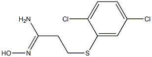 3-[(2,5-dichlorophenyl)sulfanyl]-N'-hydroxypropanimidamide 구조식 이미지