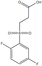 3-[(2,5-difluorophenyl)sulfonyl]propanoic acid 구조식 이미지