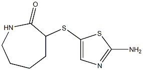 3-[(2-amino-1,3-thiazol-5-yl)sulfanyl]azepan-2-one 구조식 이미지