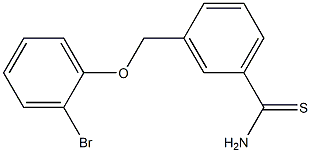 3-[(2-bromophenoxy)methyl]benzenecarbothioamide 구조식 이미지