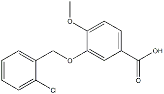 3-[(2-chlorophenyl)methoxy]-4-methoxybenzoic acid Structure