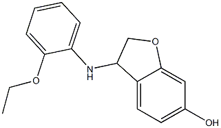 3-[(2-ethoxyphenyl)amino]-2,3-dihydro-1-benzofuran-6-ol 구조식 이미지