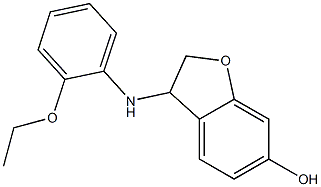 3-[(2-ethoxyphenyl)amino]-2,3-dihydro-1-benzofuran-6-ol Structure