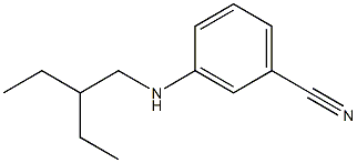 3-[(2-ethylbutyl)amino]benzonitrile Structure