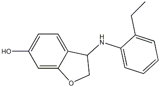 3-[(2-ethylphenyl)amino]-2,3-dihydro-1-benzofuran-6-ol 구조식 이미지