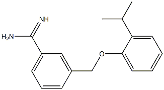 3-[(2-isopropylphenoxy)methyl]benzenecarboximidamide 구조식 이미지